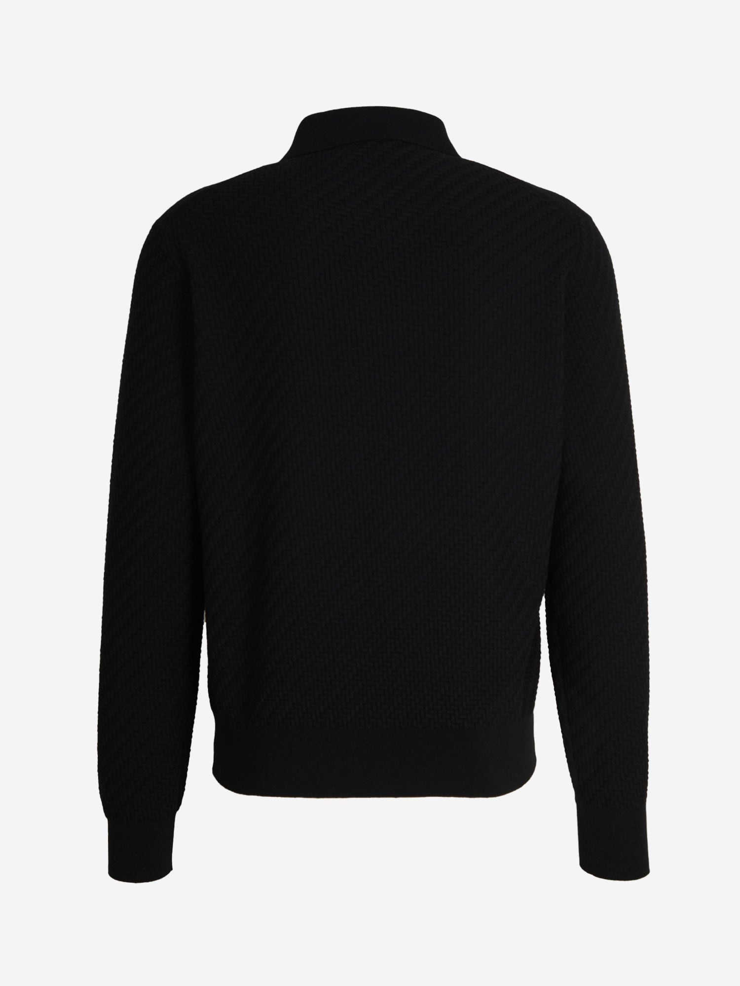 Outlet online Brioni Hombre Polo Punto Texturizado color Azul Marino sku 551-000371 01 - Foto 2