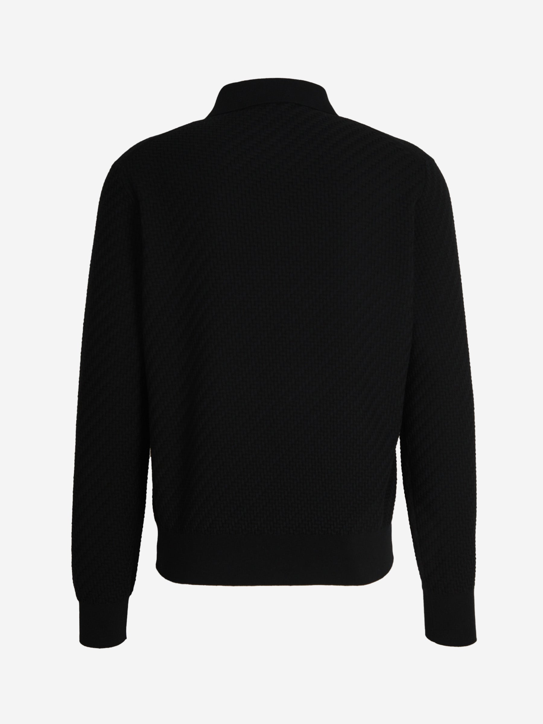 Outlet online Brioni Hombre Polo Punto Texturizado color Azul Marino sku 551-000371 01 - Foto 2