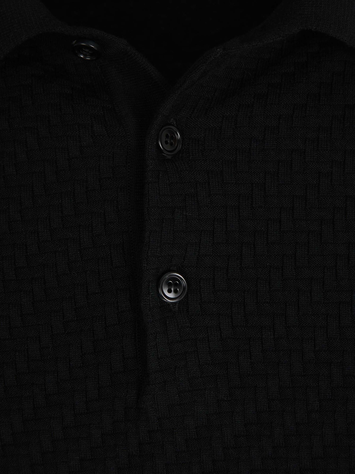 Outlet online Brioni Hombre Polo Punto Texturizado color Azul Marino sku 551-000371 01 - Foto 3