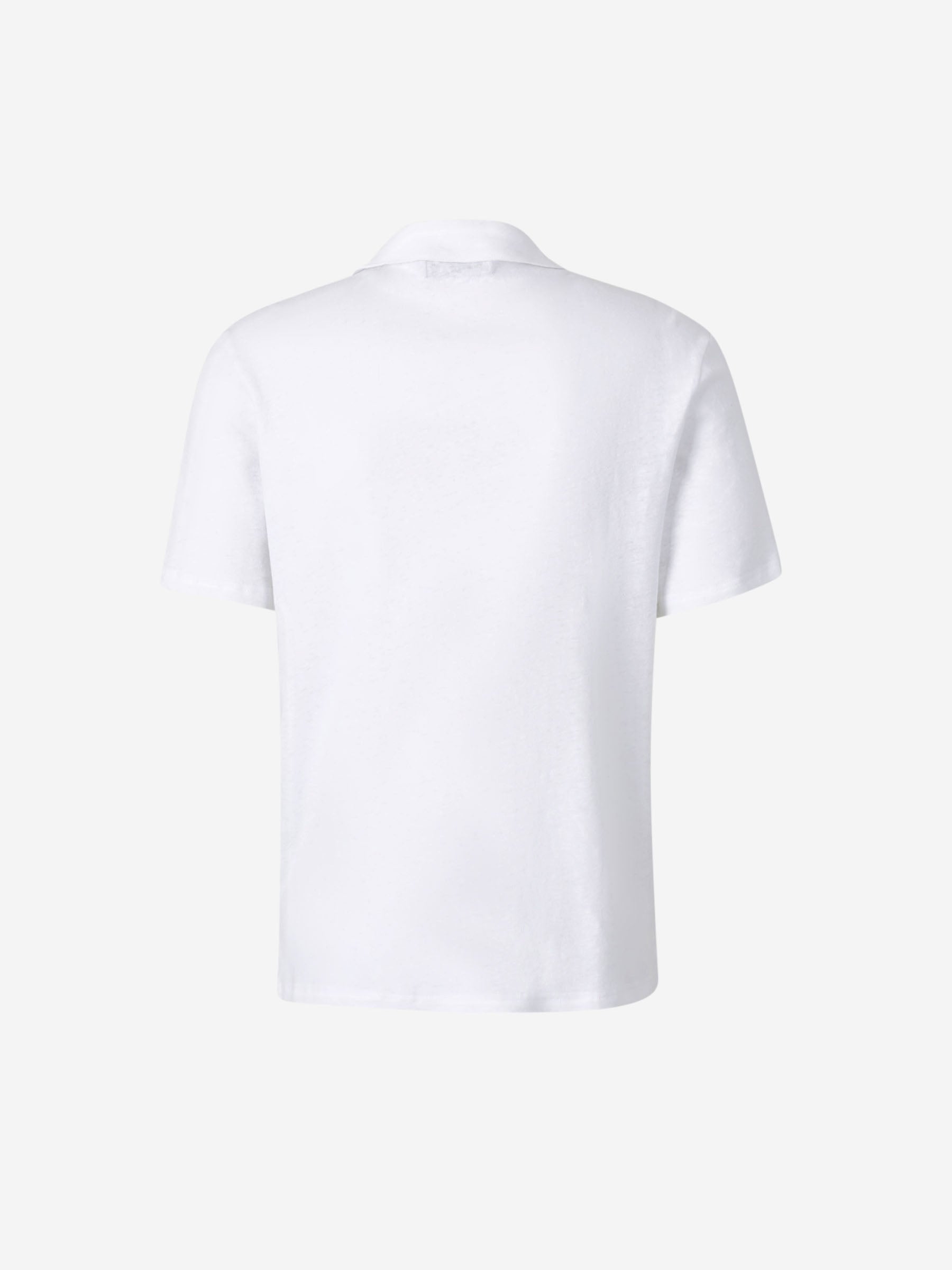 Outlet online Officine Générale Hombre Polo Algodón Lino color Blanco sku 551-000386 01 - Foto 2