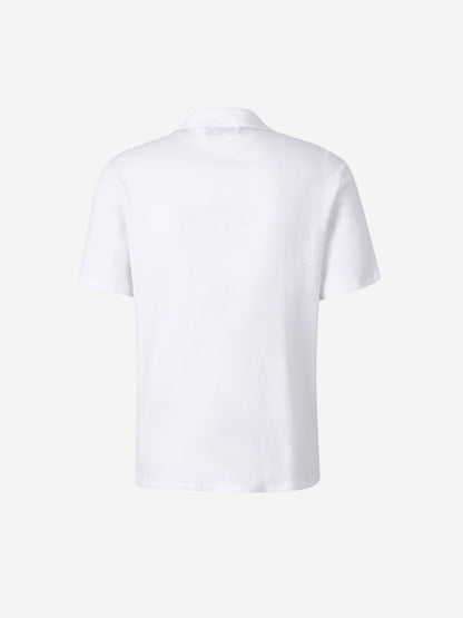 Outlet online Officine Générale Hombre Polo Algodón Lino color Blanco sku 551-000386 01 - Foto 2