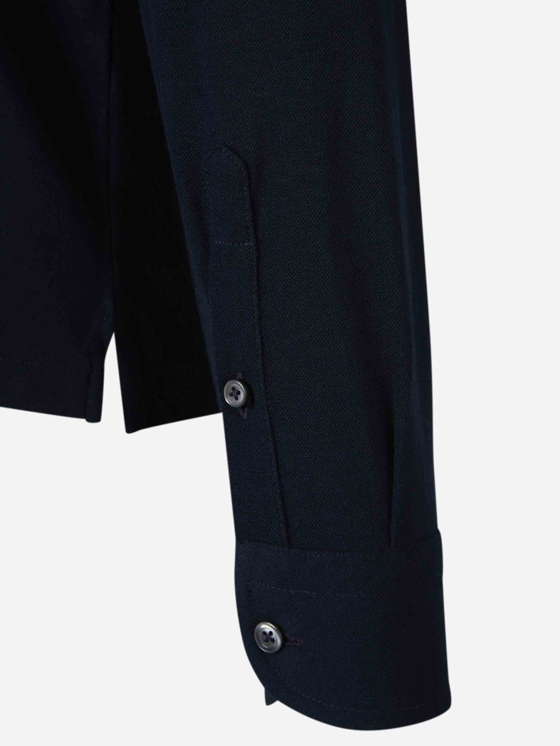 Outlet online Gran Sasso Hombre Polo Piqué Algodón color Azul Marino sku 551-000387 02 - Foto 4