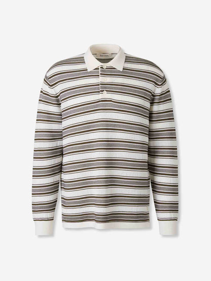 Outlet online Wales Bonner Hombre Polo Punto Lana color Beige sku 551-000394 01 - Foto 1
