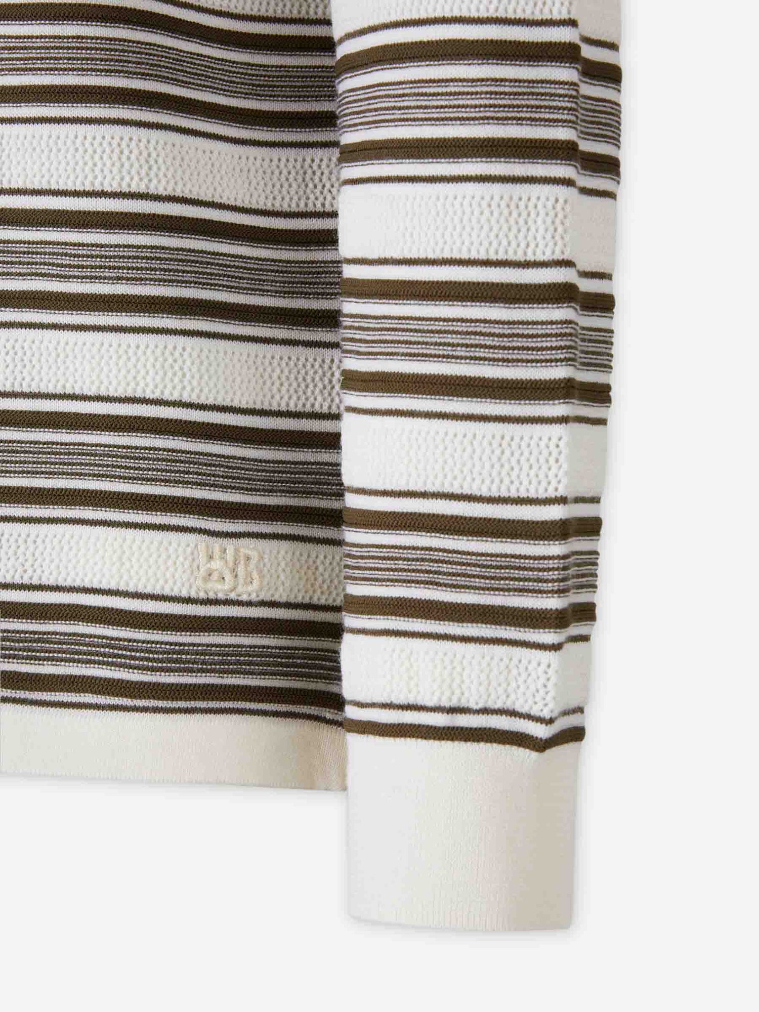 Outlet online Wales Bonner Hombre Polo Punto Lana color Beige sku 551-000394 01 - Foto 4