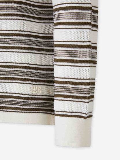 Outlet online Wales Bonner Hombre Polo Punto Lana color Beige sku 551-000394 01 - Foto 4