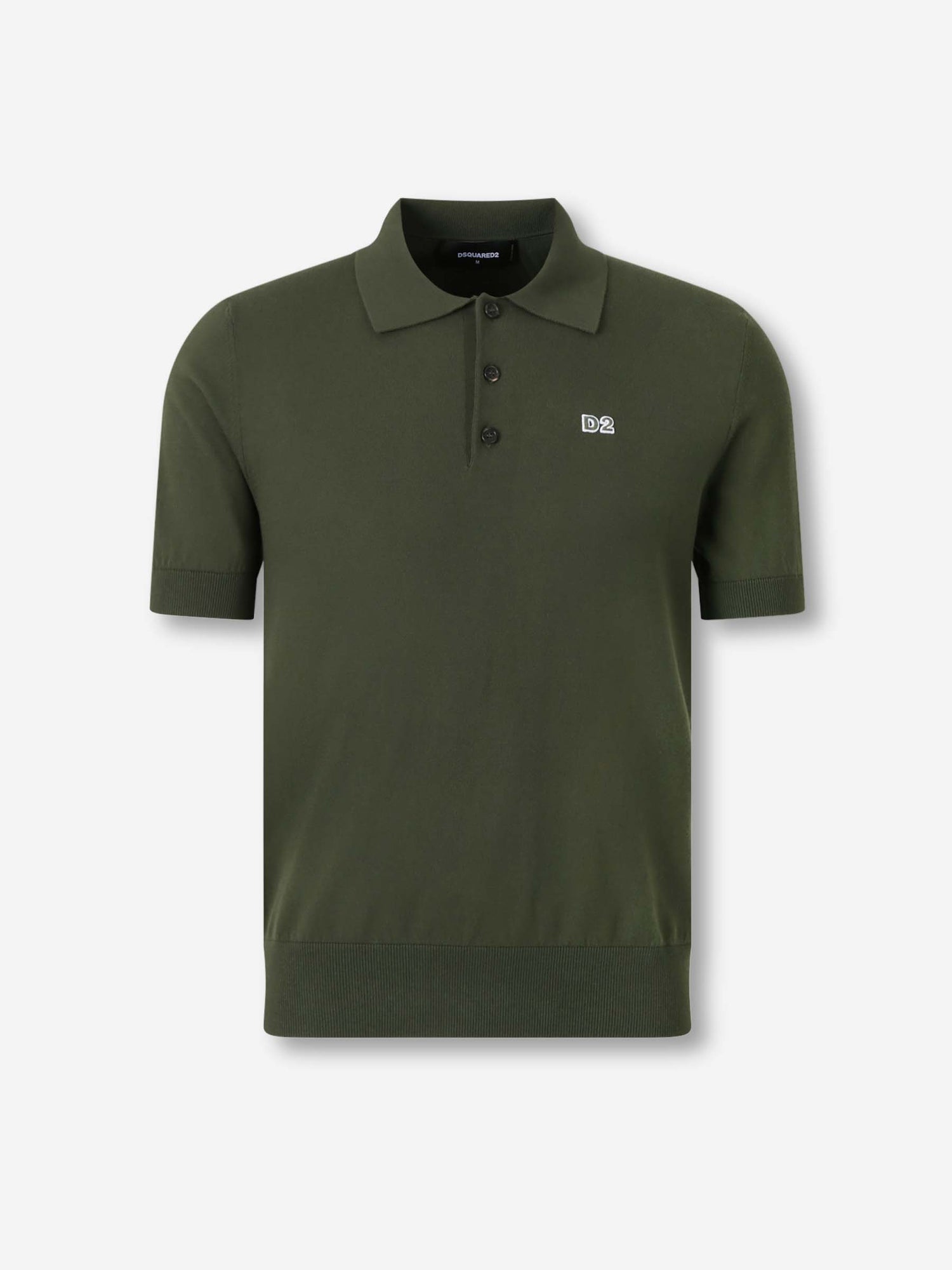 Outlet online Dsquared2 Hombre Polo Punto D2 color Verde Oscuro sku 551-000402 01 - Foto 1