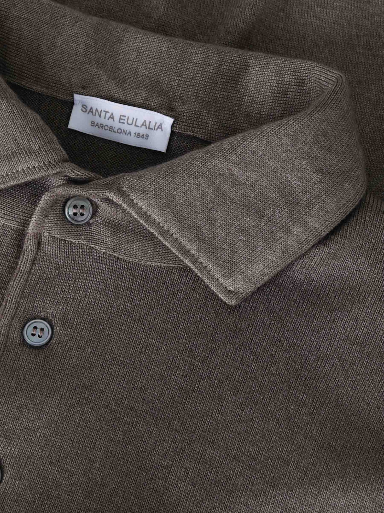 Outlet online Santa Eulalia Hombre Jersey Cuello Polo color Marrón sku 551-000406 01 - Foto 3