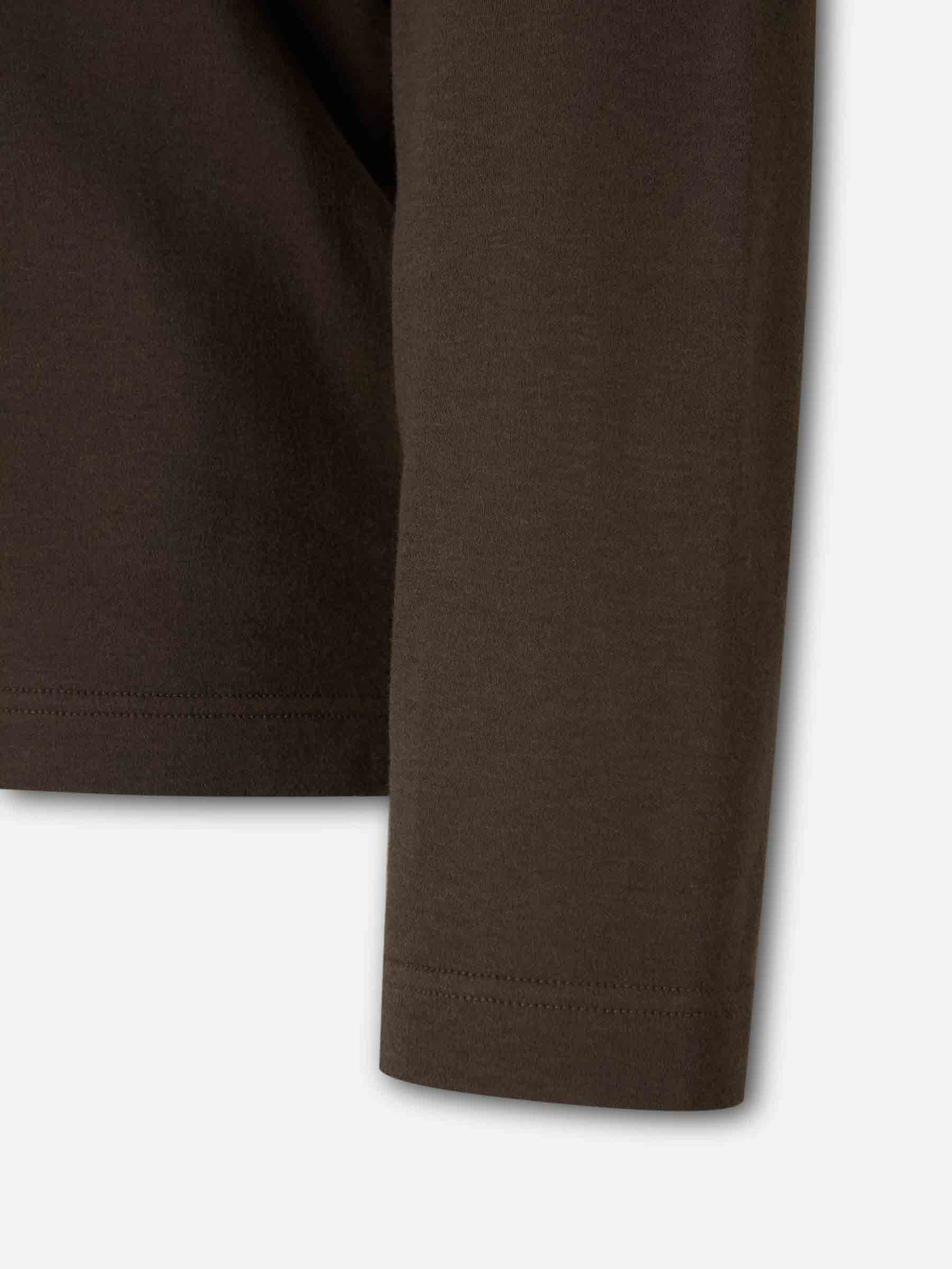 Outlet online Canali Hombre Polo Manga Larga color Marrón Oscuro sku 551-000407 01 - Foto 4