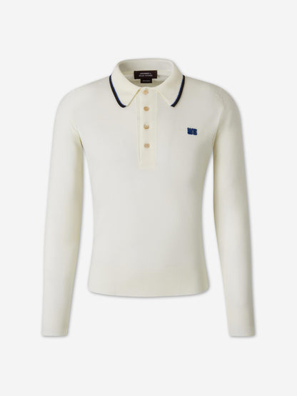 Wales Bonner Hombre Barcelona Polo Manga Larga color Crema sku 551-000408 01 - Foto 1
