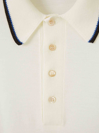 Wales Bonner Hombre Barcelona Polo Manga Larga color Crema sku 551-000408 01 - Foto 3