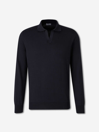 Outlet online Santa Eulalia Hombre Jersey Cuello Polo color Azul Noche sku 551-000413 02 - Foto 1