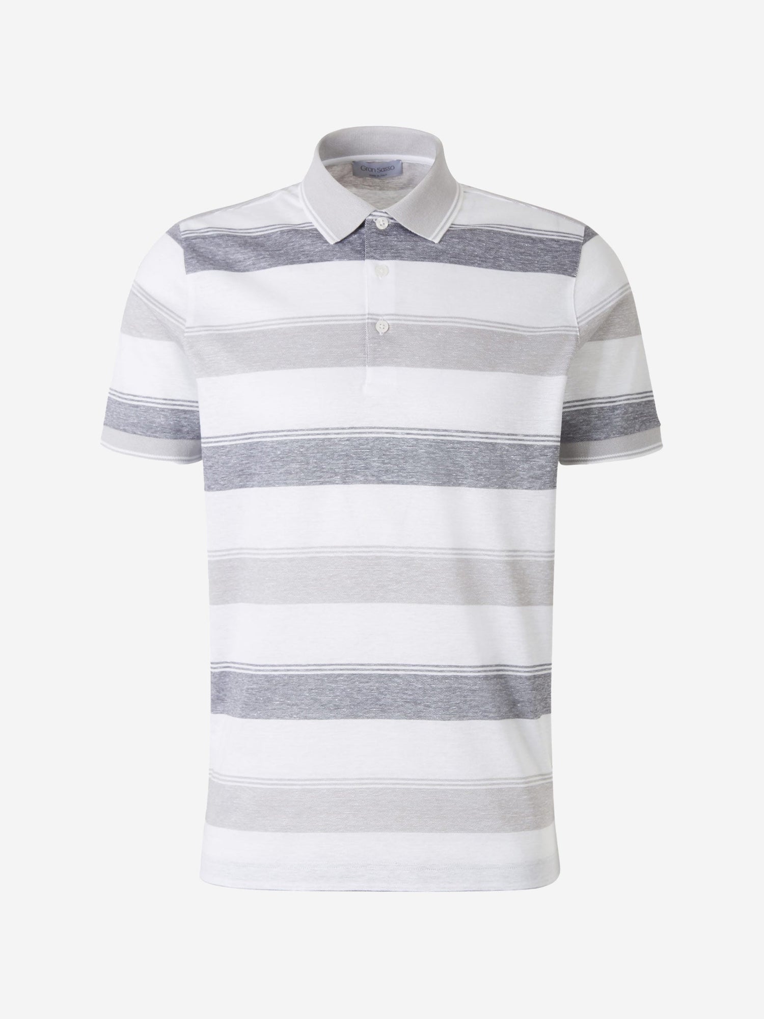 Outlet online Gran Sasso Hombre Polo Rayas color Azul Denim sku 552-001138 03 - Foto 2