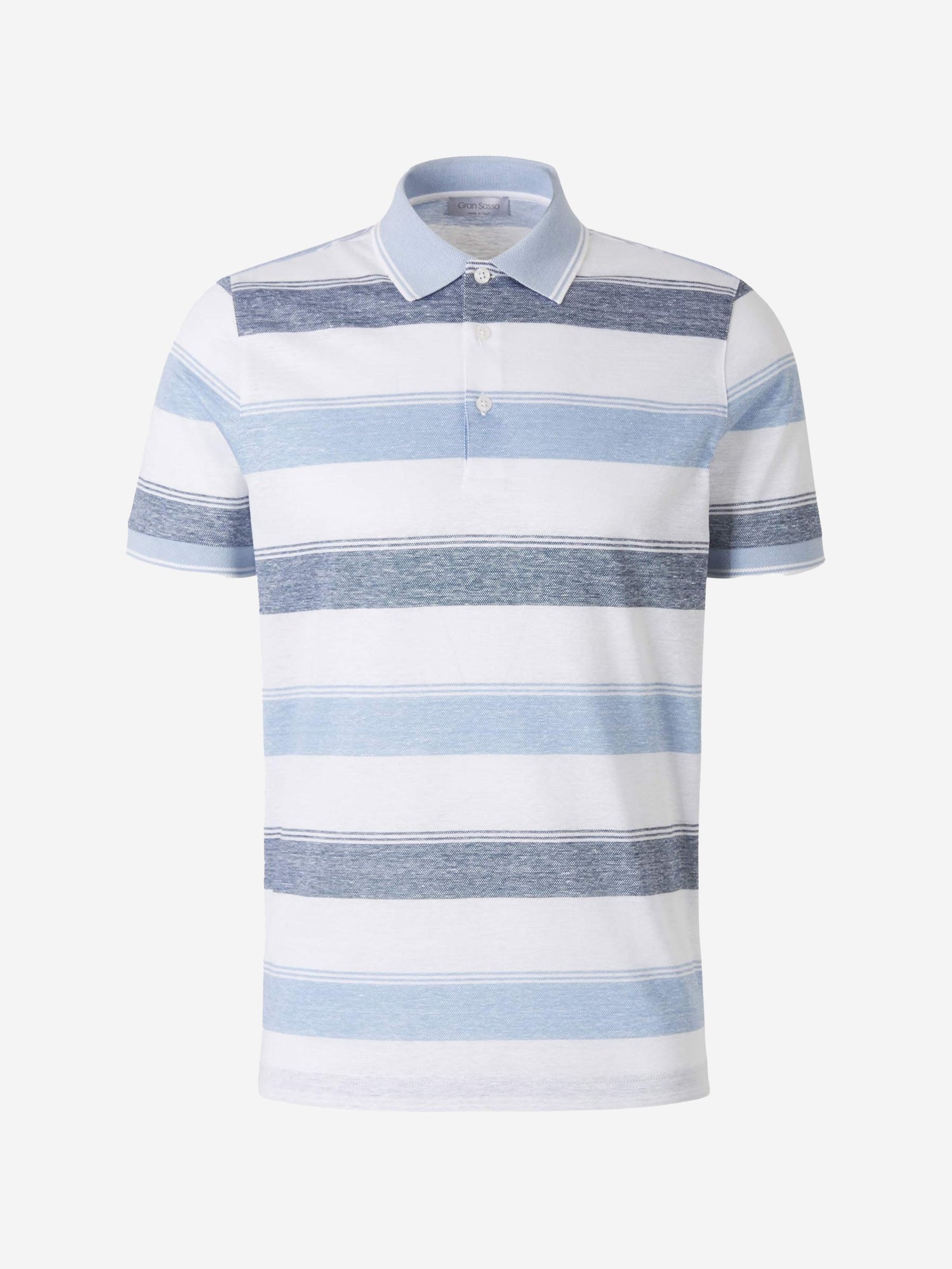 Outlet online Gran Sasso Hombre Polo Rayas color Azul Denim sku 552-001138 03 - Foto 6