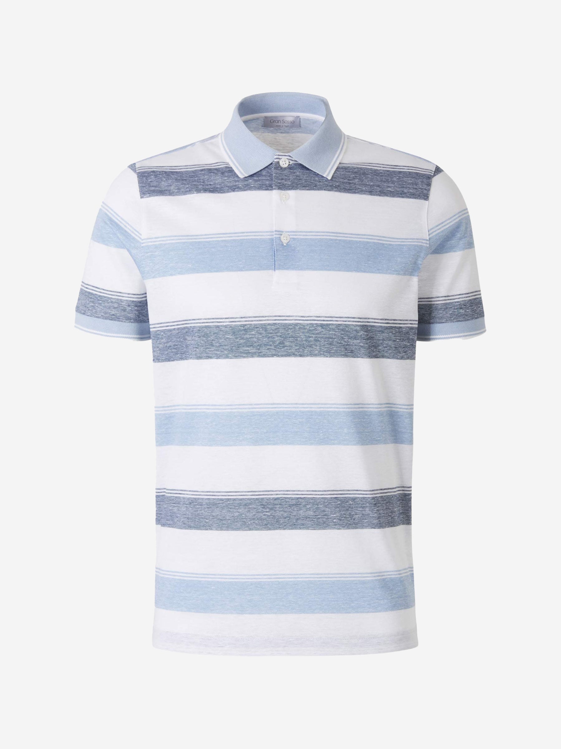 Outlet online Gran Sasso Hombre Polo Rayas color Azul Denim sku 552-001138 03 - Foto 6