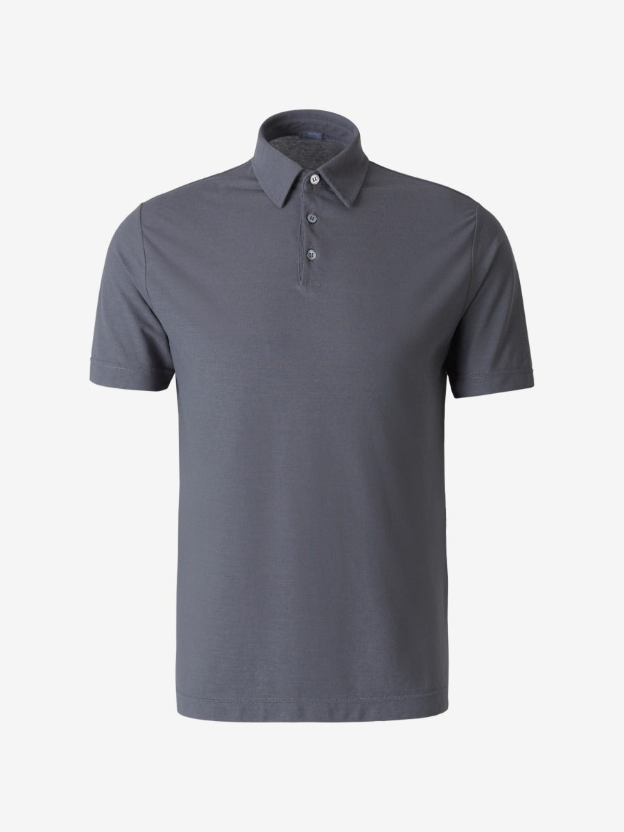 Outlet online Zanone Hombre Polo Liso Algodón color Gris Antracita sku 552-001311 05 - Foto 11
