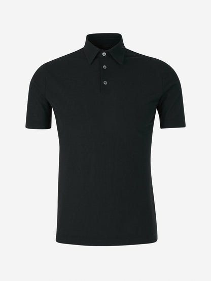Outlet online Zanone Hombre Polo Liso Algodón color Gris Antracita sku 552-001311 05 - Foto 4