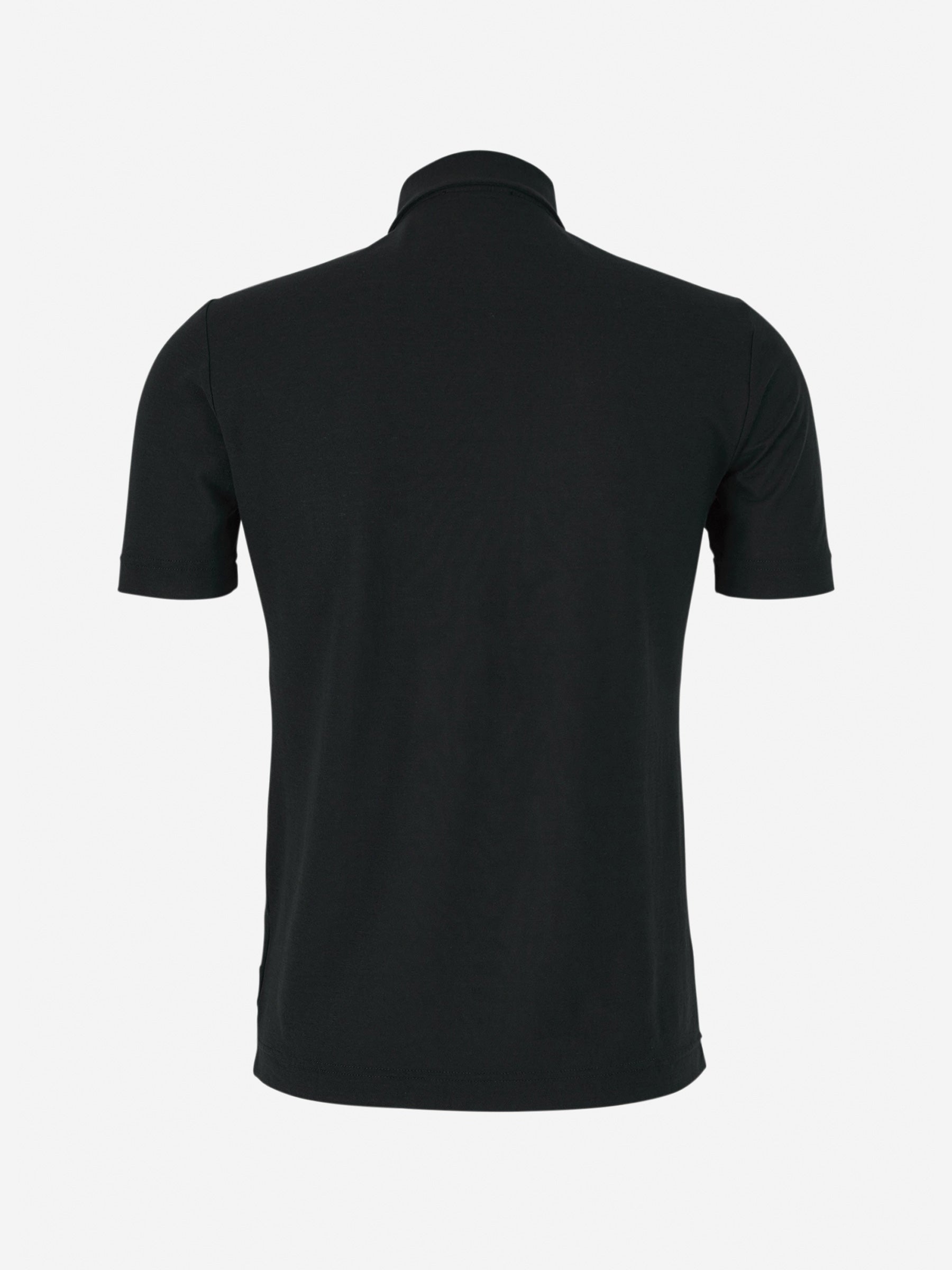 Outlet online Zanone Hombre Polo Liso Algodón color Gris Antracita sku 552-001311 05 - Foto 5