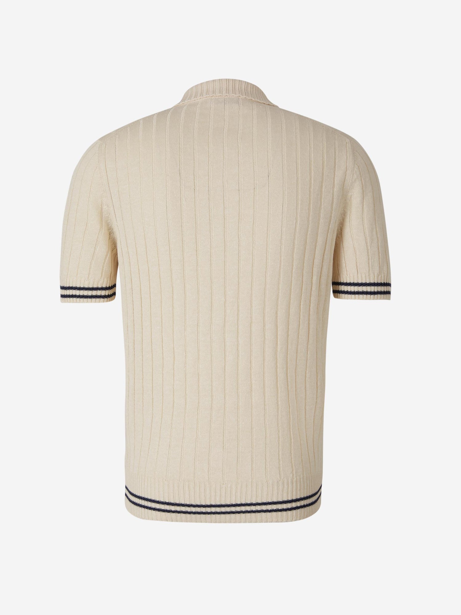 Outlet online Gran Sasso Hombre Polo Lino Y Algodón color Rosa Claro sku 552-001318 03 - Foto 4