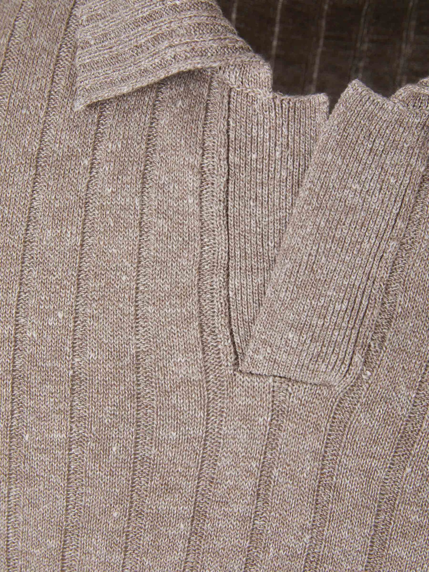 Outlet online Gran Sasso Hombre Polo Lino Y Algodón color Rosa Claro sku 552-001318 03 - Foto 8