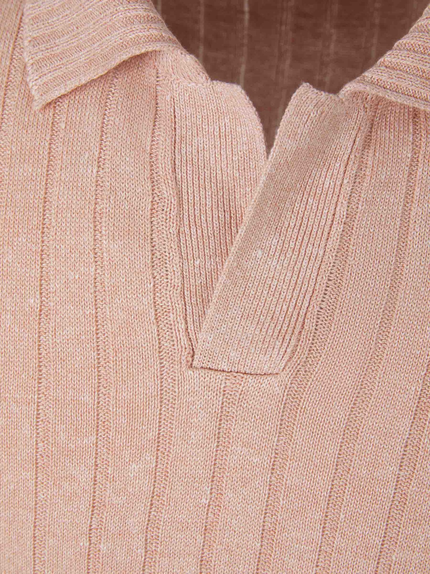 Outlet online Gran Sasso Hombre Polo Lino Y Algodón color Rosa Claro sku 552-001318 03 - Foto 12