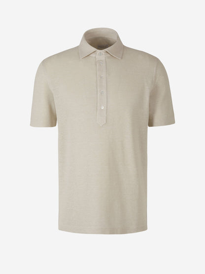 Outlet online Santa Eulalia Hombre Polo Algodón Y Lino color Beis sku 552-001325 01 - Foto 1
