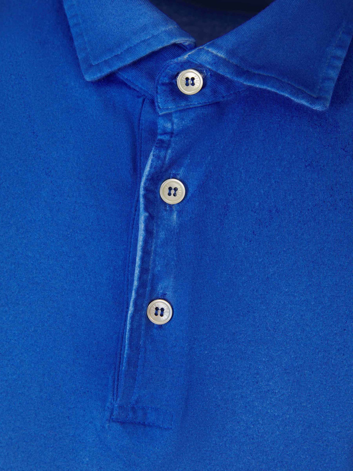 Outlet online Fedeli Hombre Polo Algodón color Azul Cobalto sku 552-001327 02 - Foto 1