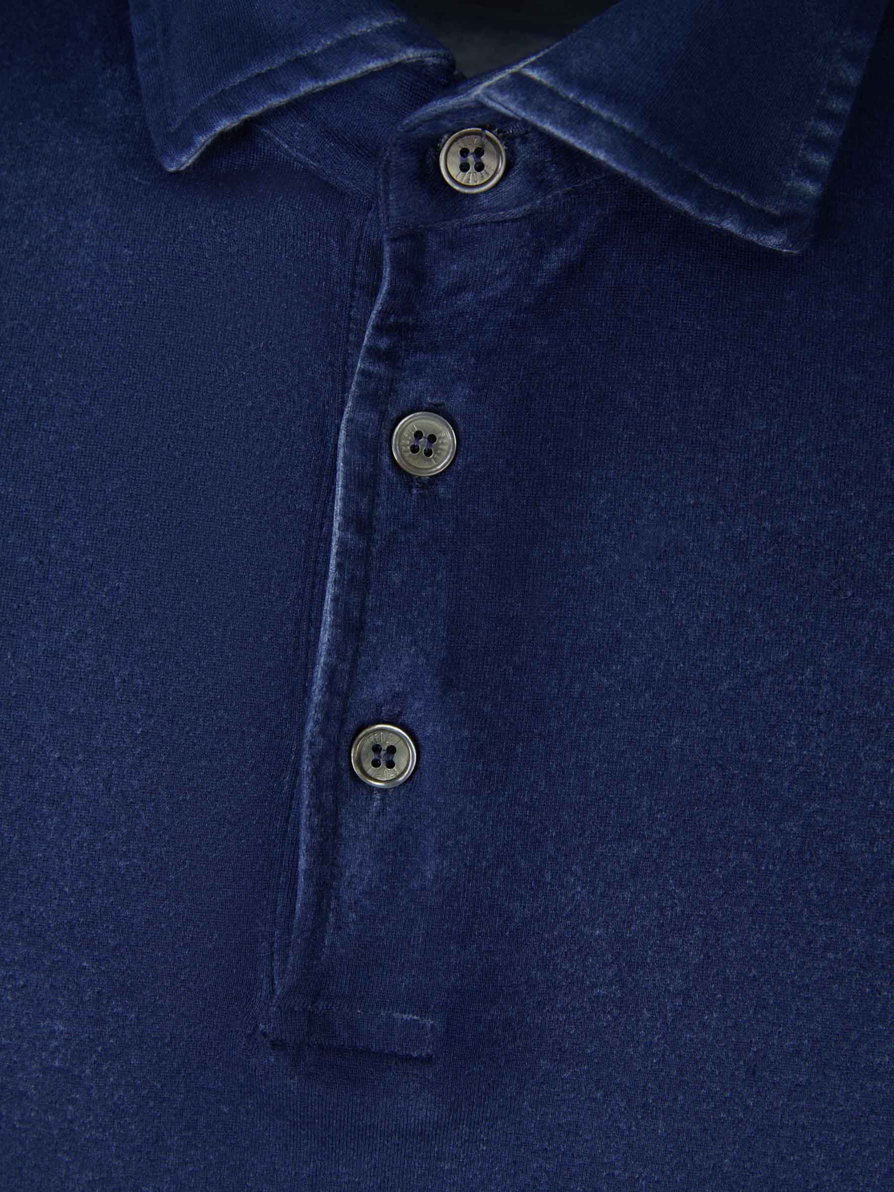 Outlet online Fedeli Hombre Polo Algodón color Azul Cobalto sku 552-001327 02 - Foto 6