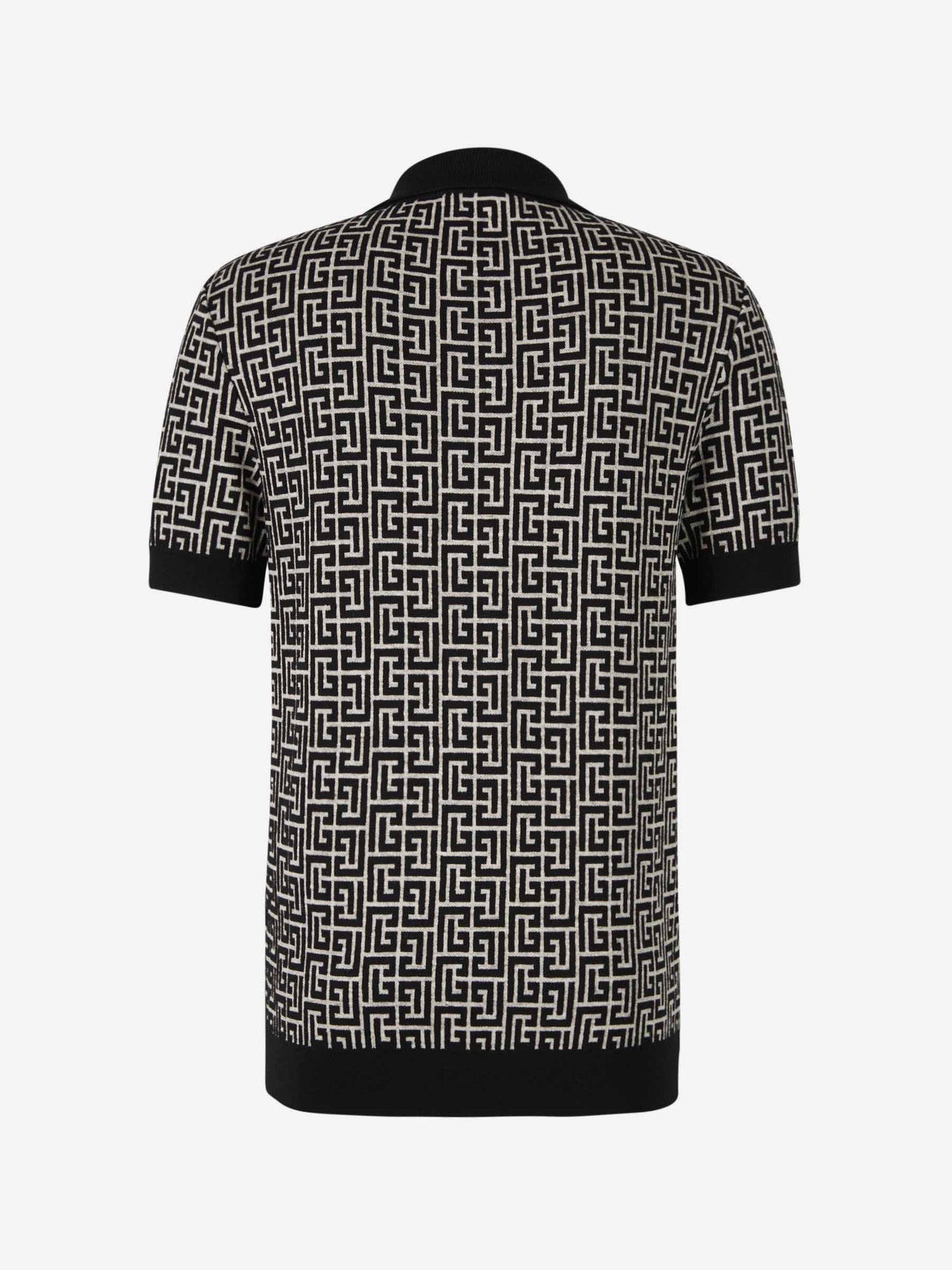 Outlet online Balmain Hombre Polo Monograma Contraste color Negro sku 552-001349 00 - Foto 3