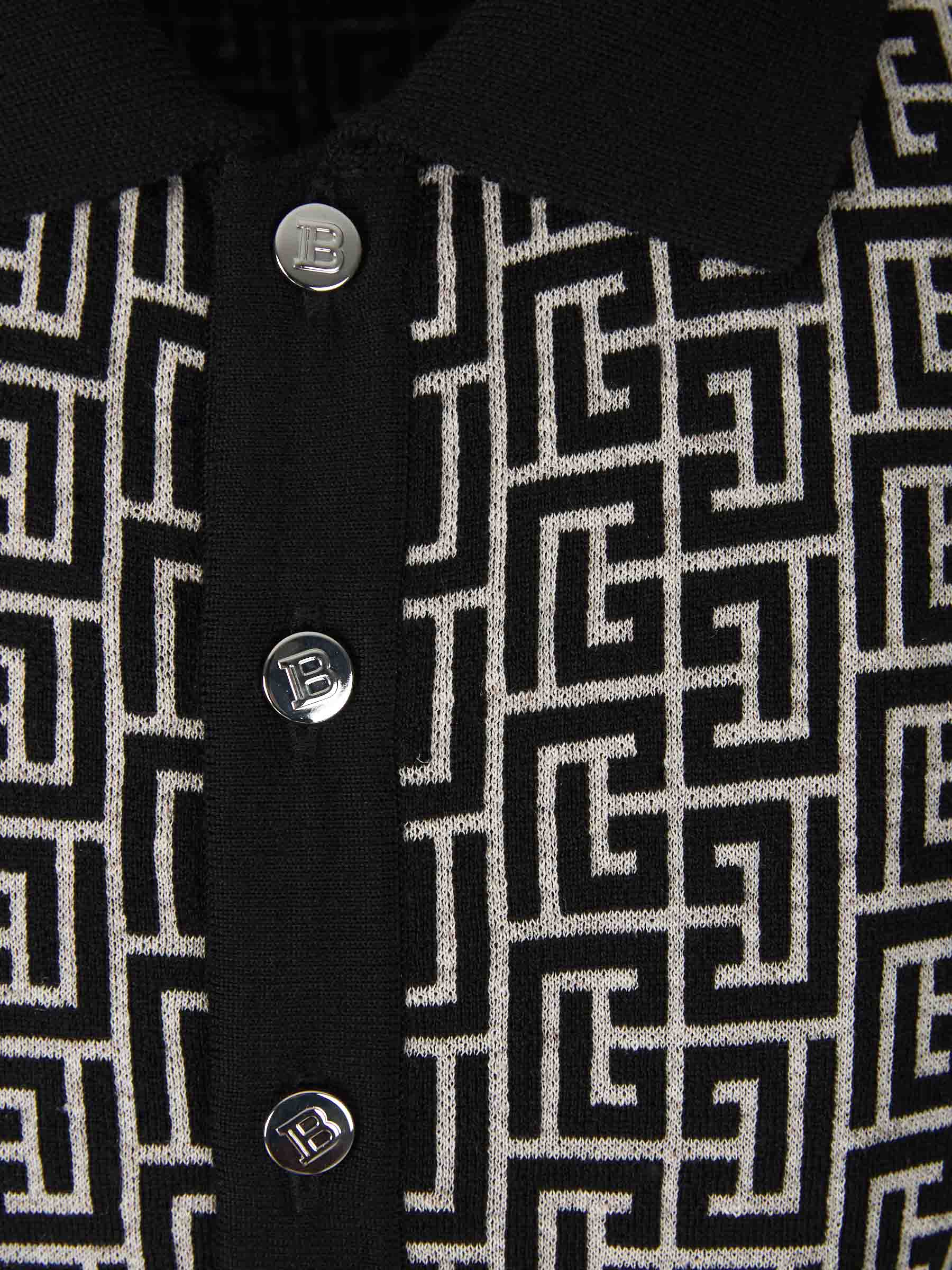 Outlet online Balmain Hombre Polo Monograma Contraste color Negro sku 552-001349 00 - Foto 2