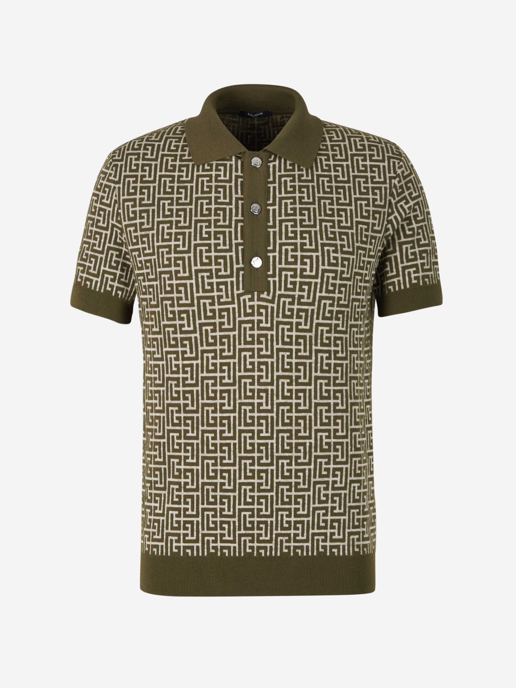 Outlet online Balmain Hombre Polo Monograma Contraste color Negro sku 552-001349 00 - Foto 6