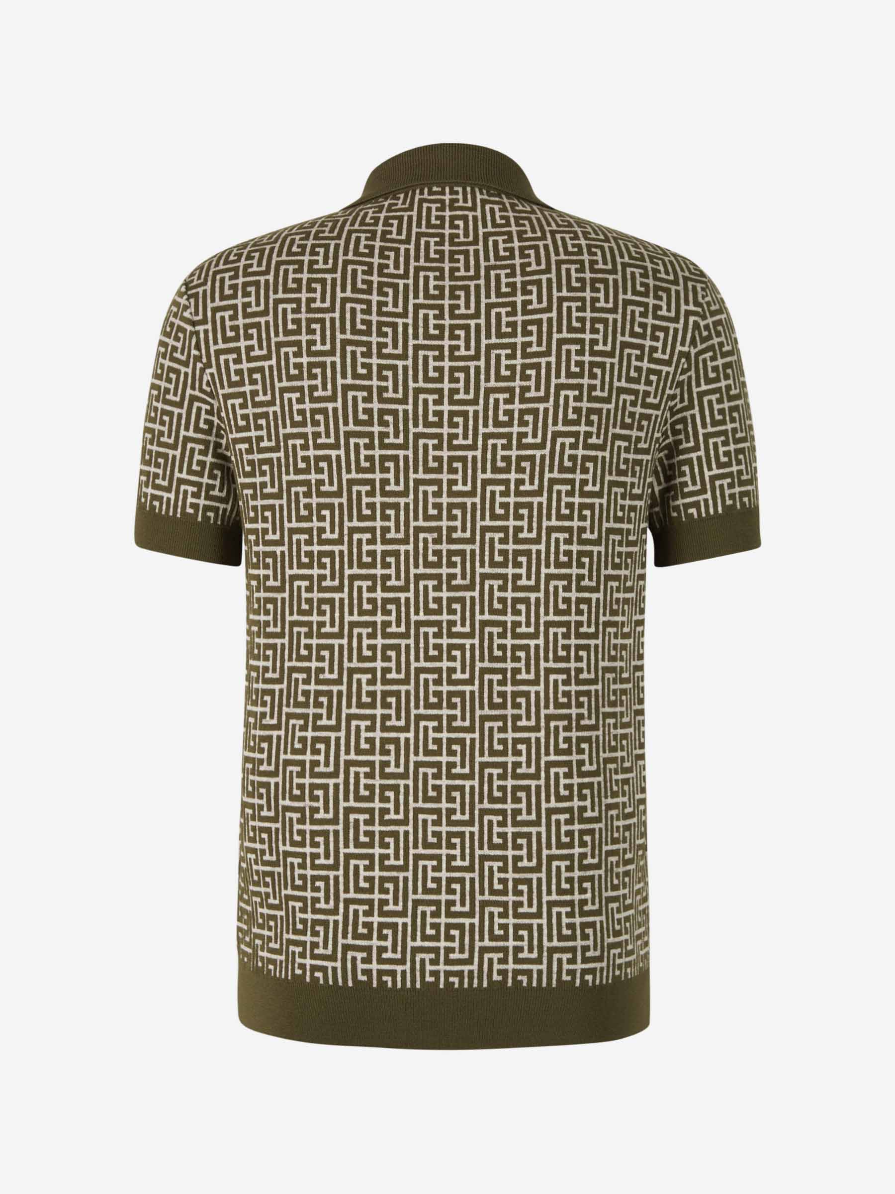 Outlet online Balmain Hombre Polo Monograma Contraste color Negro sku 552-001349 00 - Foto 5