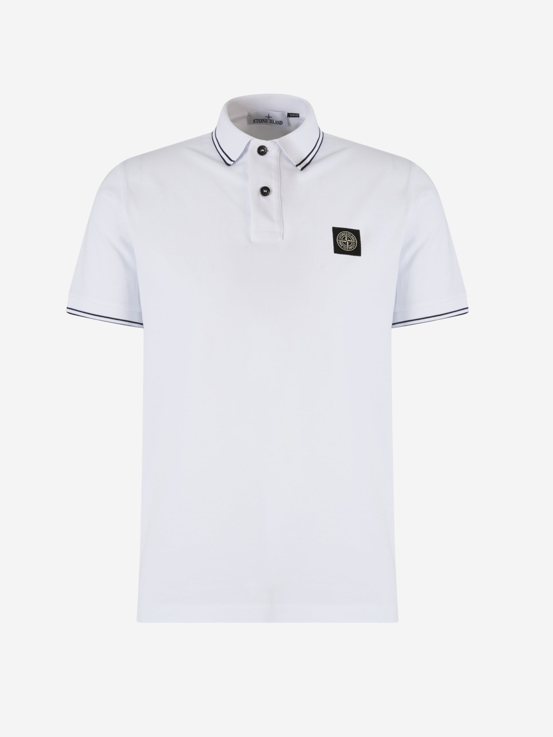 Outlet online Stone Island Hombre Polo Piqué Detalle Rayas color Blanco sku 552-001357 02 - Foto 8