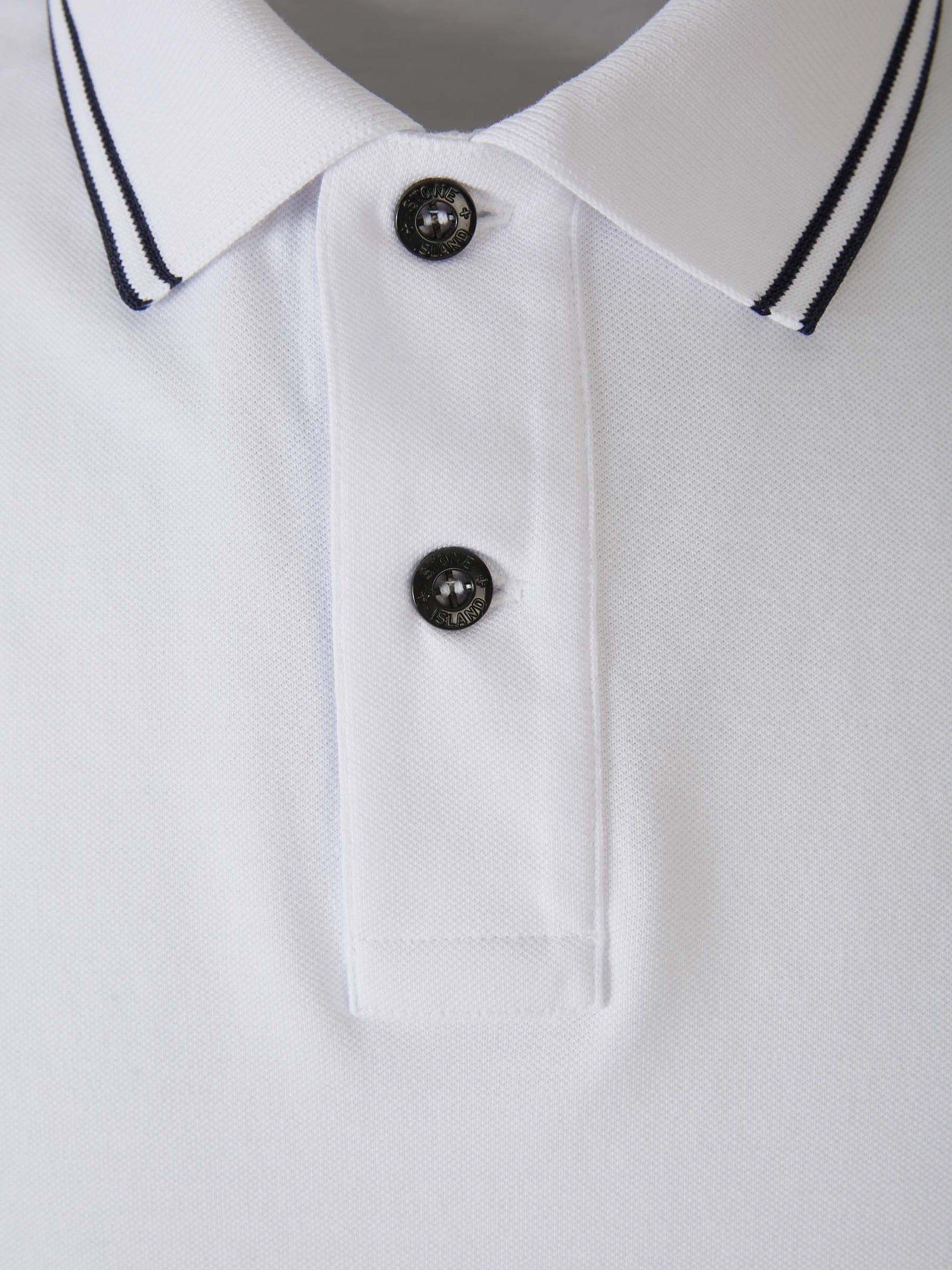 Outlet online Stone Island Hombre Polo Piqué Detalle Rayas color Blanco sku 552-001357 02 - Foto 6