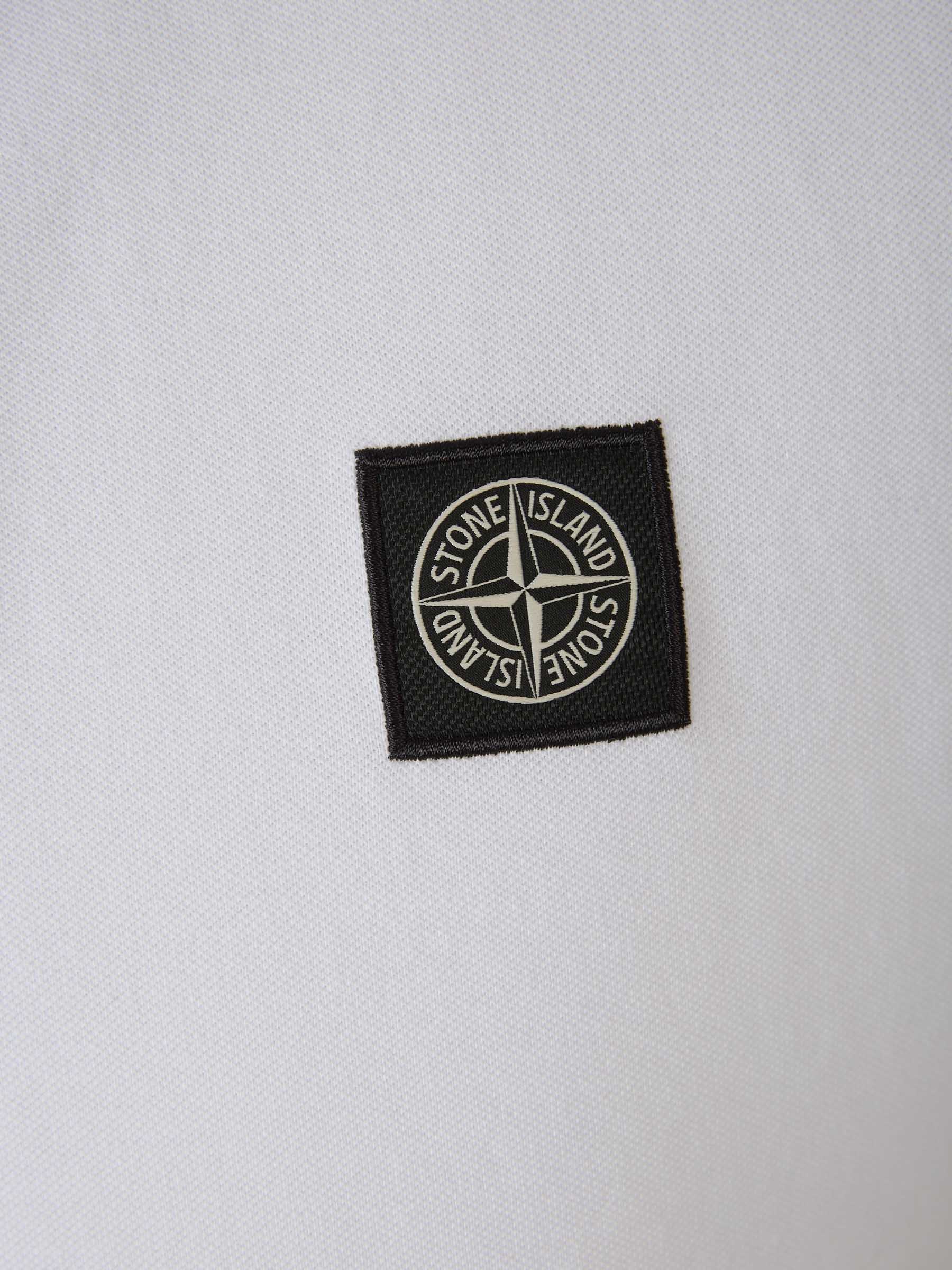 Outlet online Stone Island Hombre Polo Piqué Detalle Rayas color Blanco sku 552-001357 02 - Foto 5