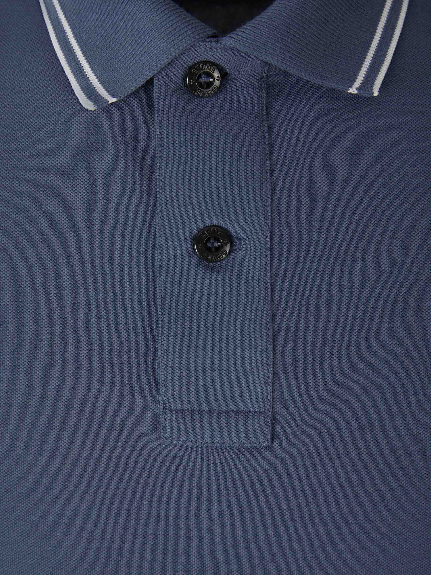 Outlet online Stone Island Hombre Polo Piqué Detalle Rayas color Blanco sku 552-001357 02 - Foto 9
