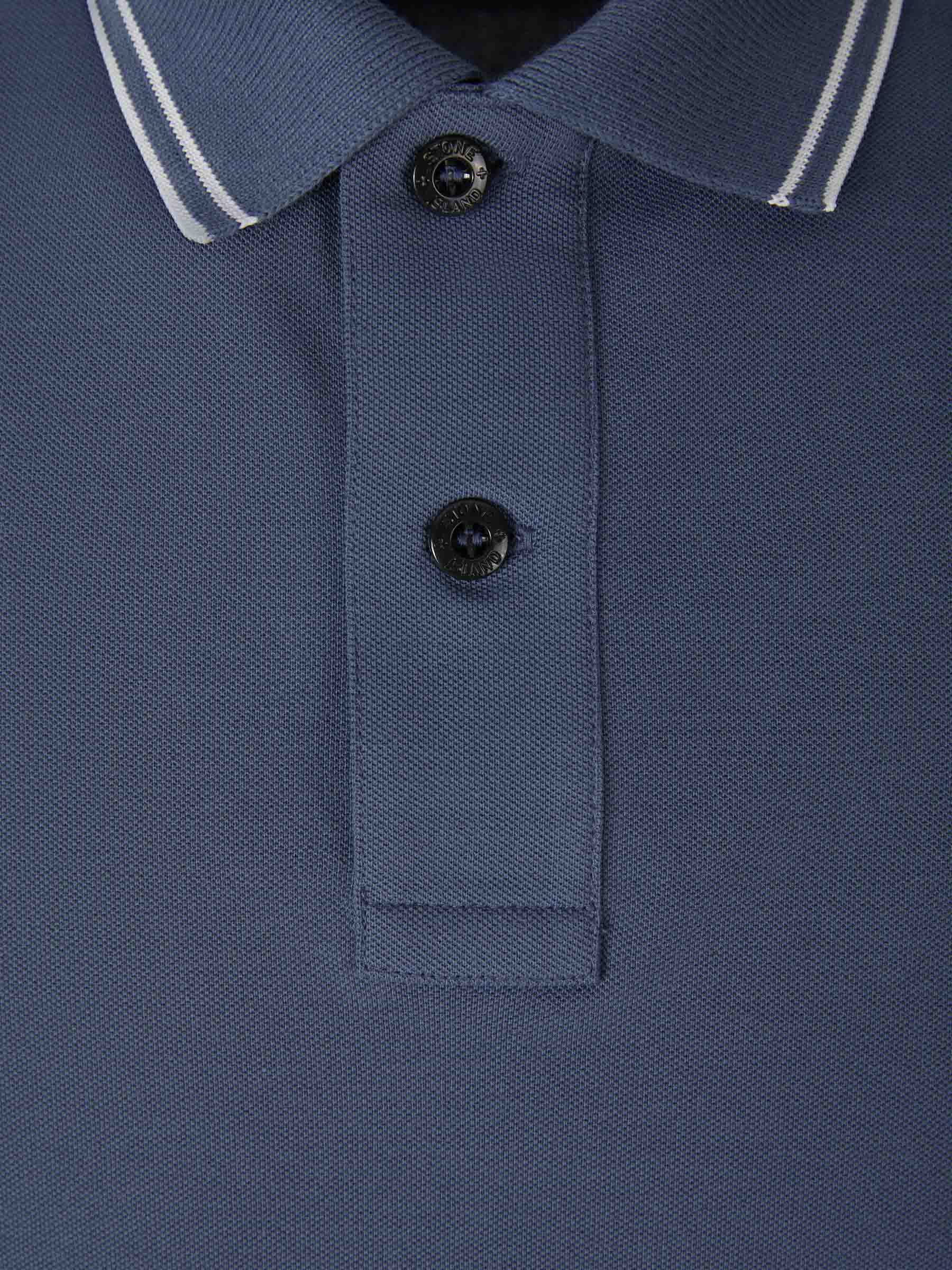 Outlet online Stone Island Hombre Polo Piqué Detalle Rayas color Blanco sku 552-001357 02 - Foto 9