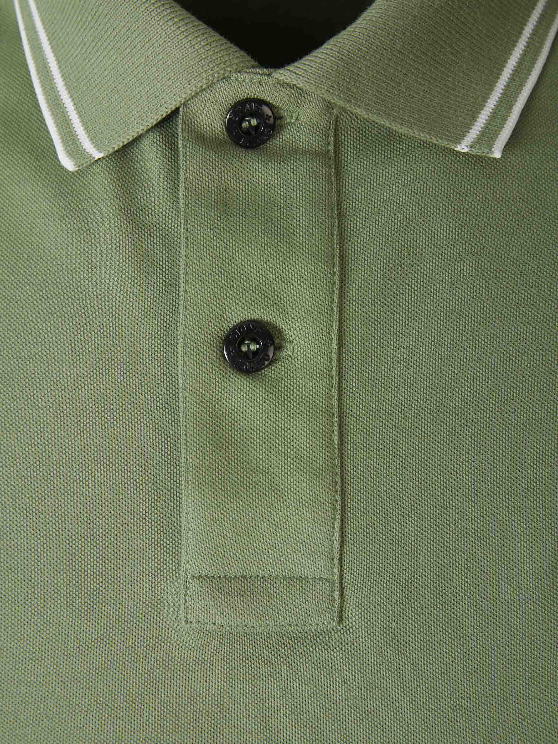 Outlet online Stone Island Hombre Polo Piqué Detalle Rayas color Blanco sku 552-001357 02 - Foto 15