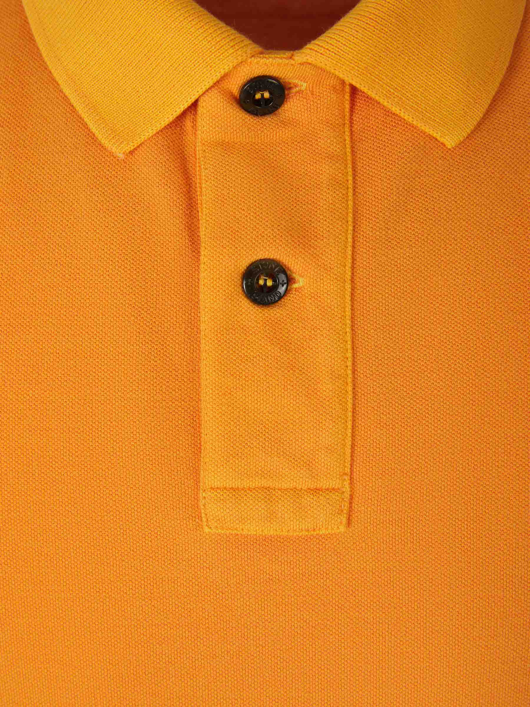 Outlet online Stone Island Hombre Polo Piqué Liso color Naranja sku 552-001358 02 - Foto 6