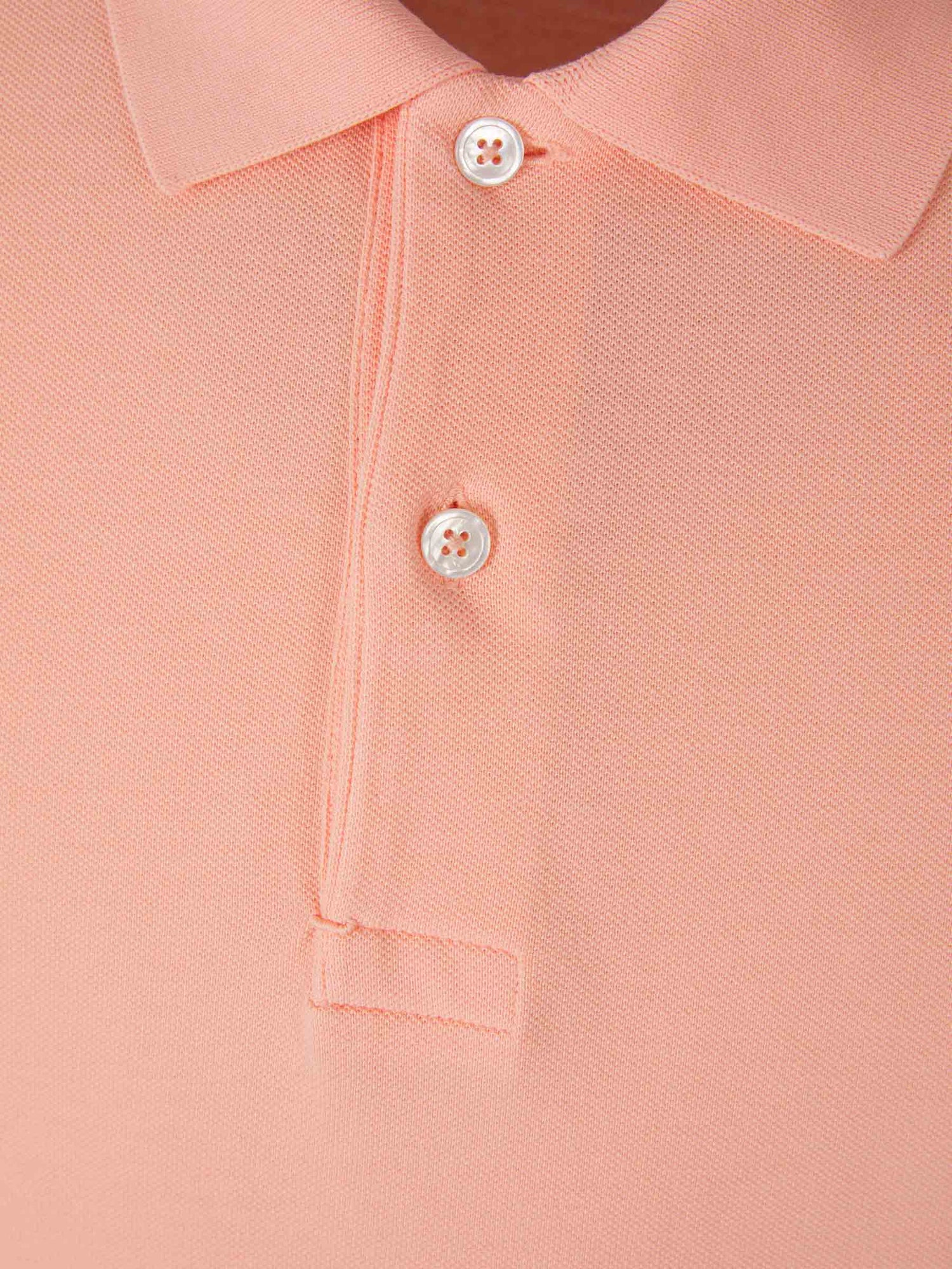 Outlet online Tom Ford Hombre Polo Tenis Piqué color Rosa sku 552-001380 03 - Foto 2