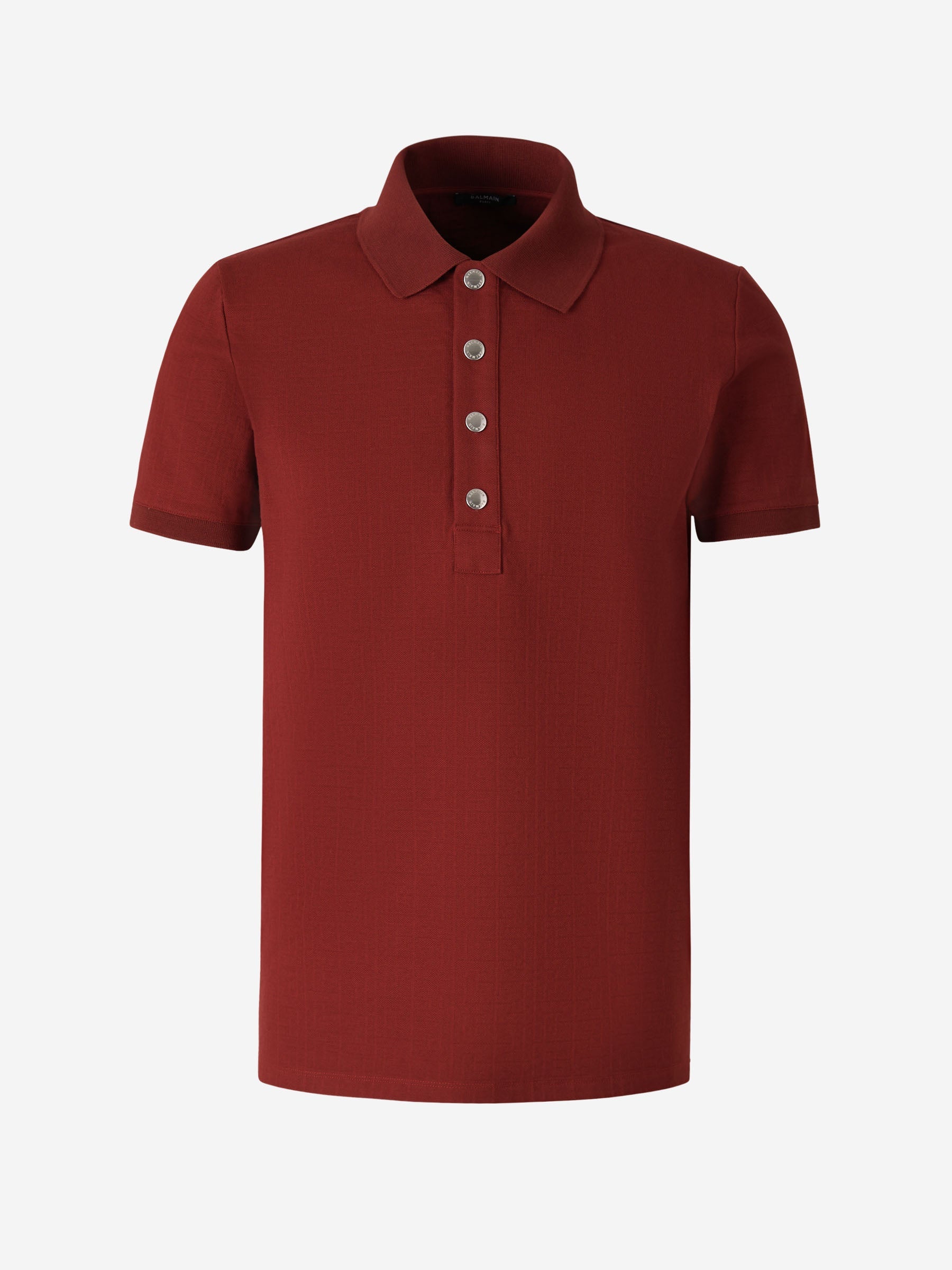 Outlet online Balmain Hombre Polo Monograma Jacquard color Negro sku 552-001385 02 - Foto 1