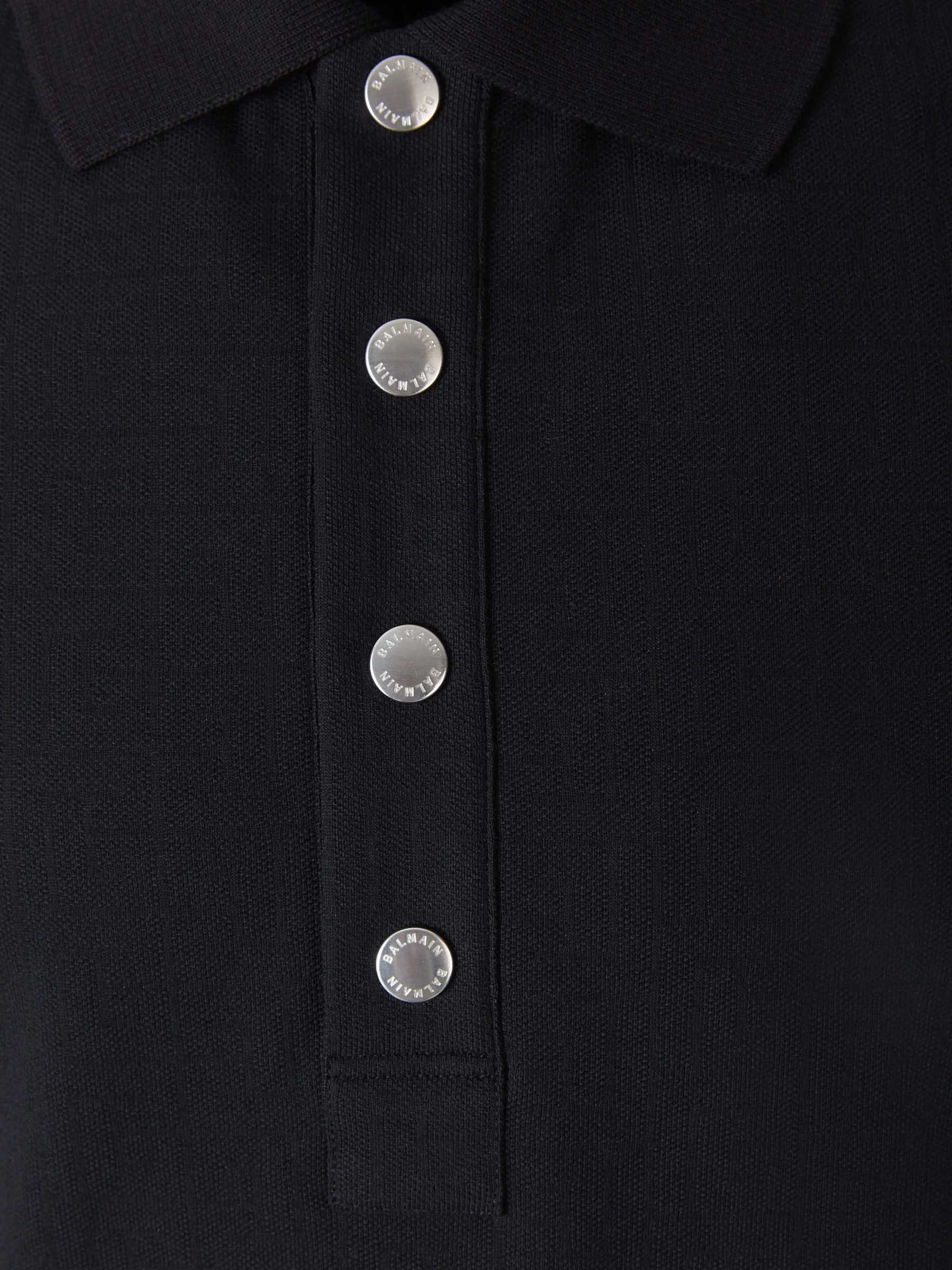 Outlet online Balmain Hombre Polo Monograma Jacquard color Blanco sku 552-001385 01 - Foto 9