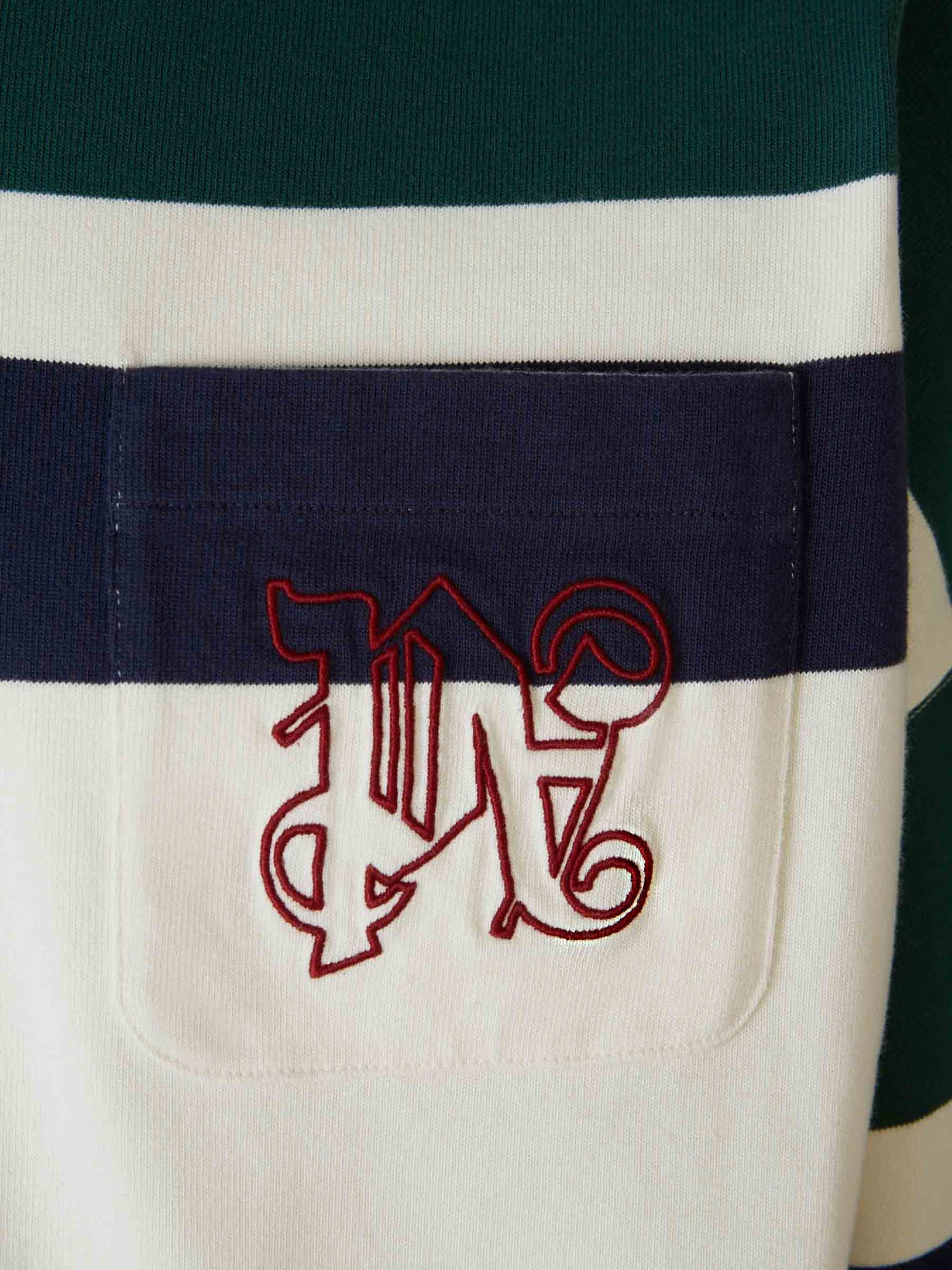 Outlet online Palm Angels Hombre Polo Monograma Rugby color Blanco sku 552-001397 01 - Foto 4