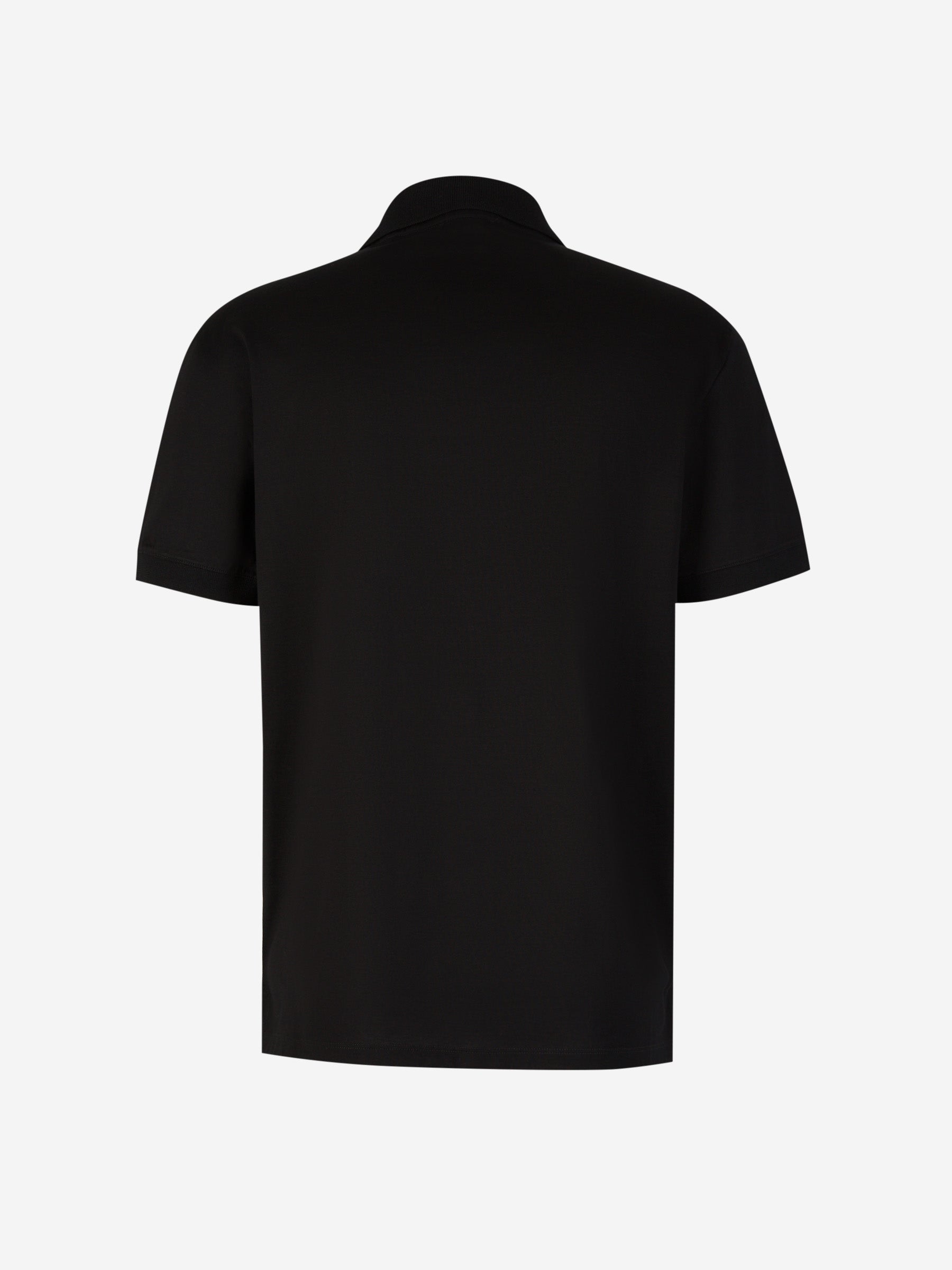 Outlet online Alexander McQueen Hombre Polo Algodón Bordado color Negro sku 552-001431 01 - Foto 2