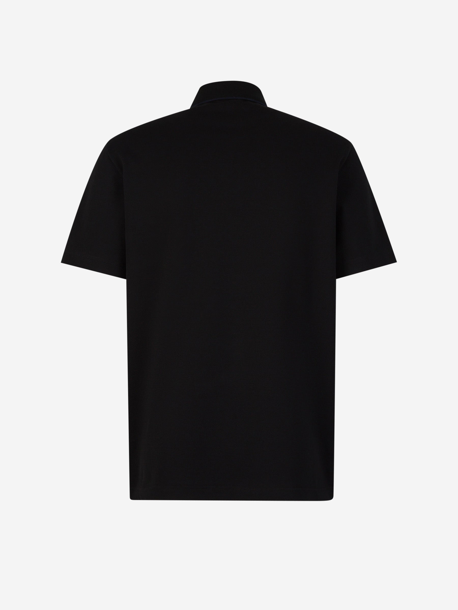 Outlet online Brioni Hombre Polo Piquet Algodón color Negro sku 552-001449 01 - Foto 2