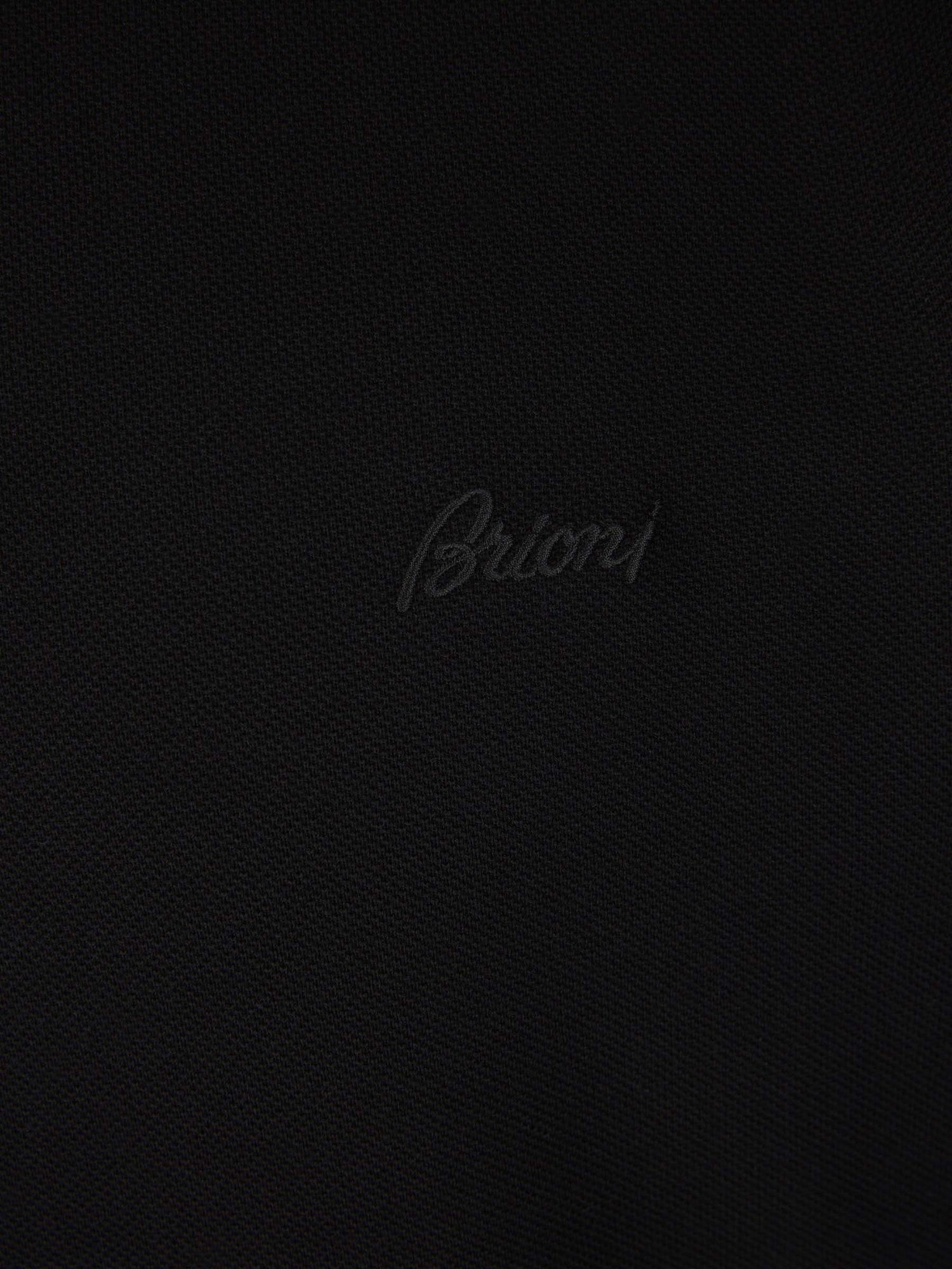 Outlet online Brioni Hombre Polo Piquet Algodón color Negro sku 552-001449 01 - Foto 4