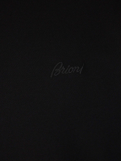 Outlet online Brioni Hombre Polo Piquet Algodón color Negro sku 552-001449 01 - Foto 4