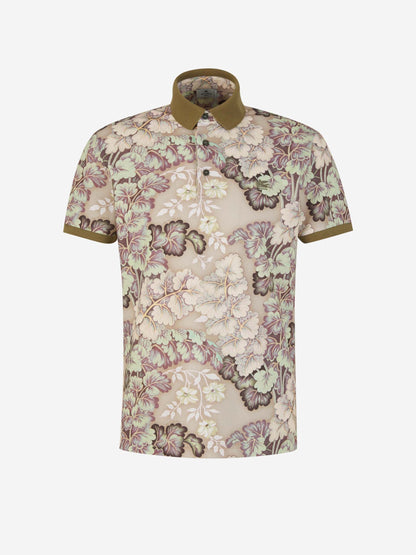 Outlet online Etro Hombre Polo Algodón Flores color Verde Militar sku 552-001464 01 - Foto 1