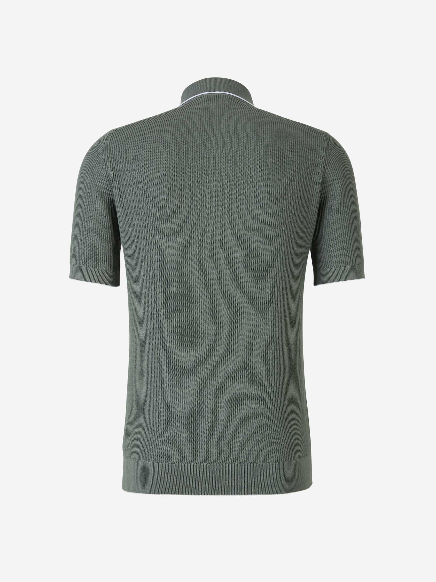 Outlet online Santa Eulalia Hombre Polo Punto Acanalado color Verde Claro sku 552-001481 02 - Foto 2