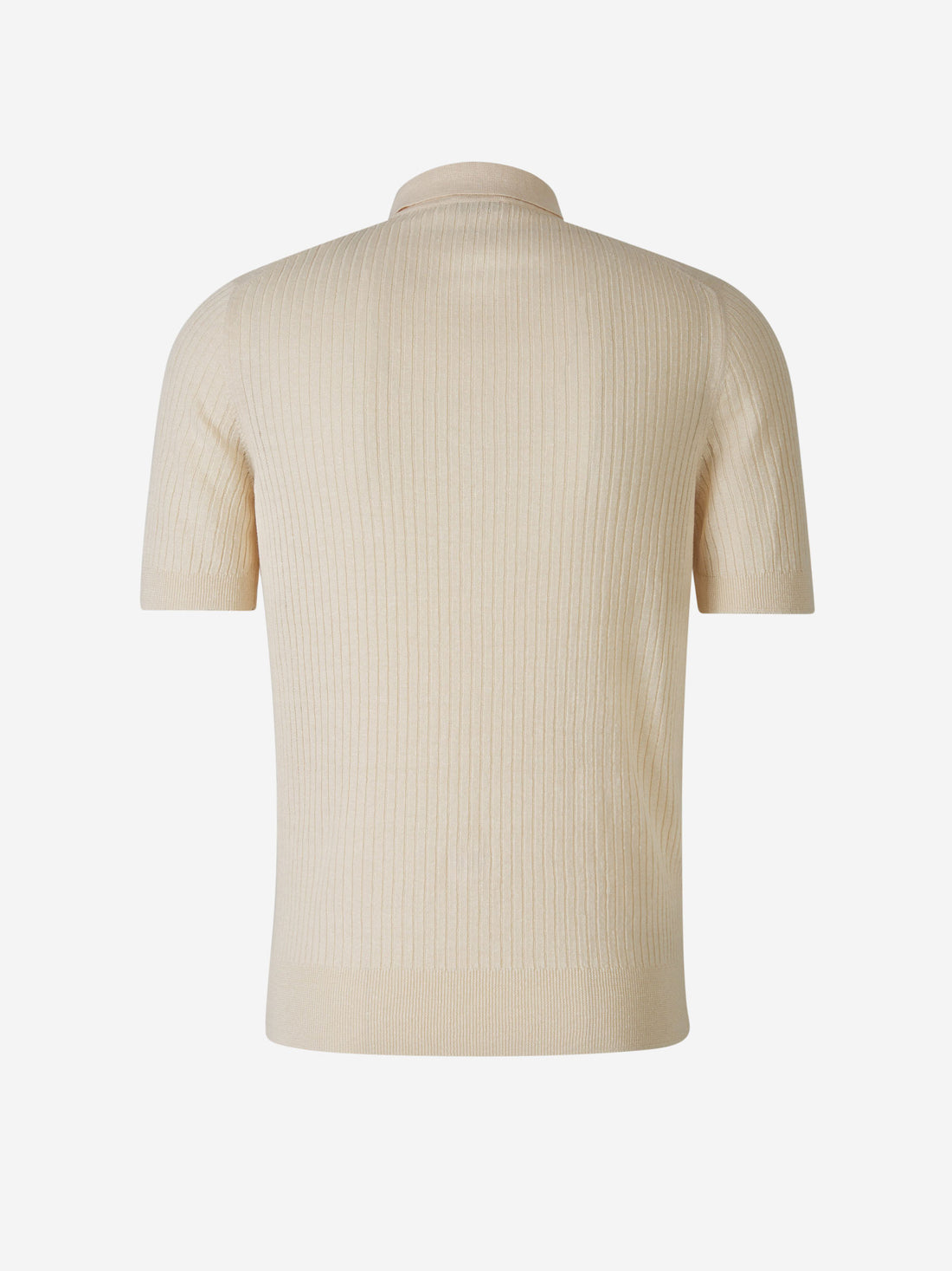 Ribbed Knit Polo
