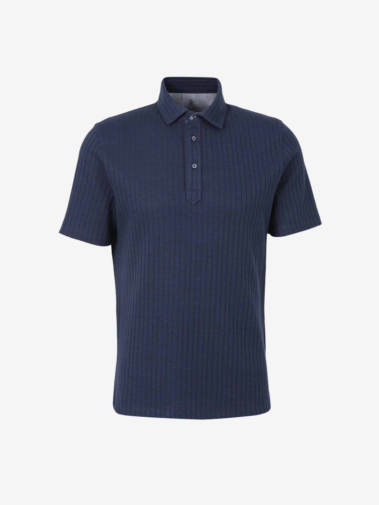 Brunello Cucinelli Hombre Barcelona Polo Canalé Botones color Azul Cobalto sku 552-001534 01 - Foto 1
